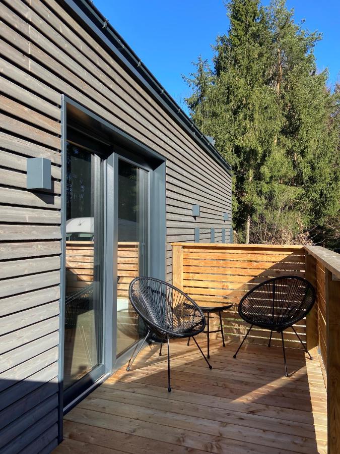 Modernes Tinyhouse Trailer Cabins Am Waldrand - Mit Seezugang Eging Esterno foto