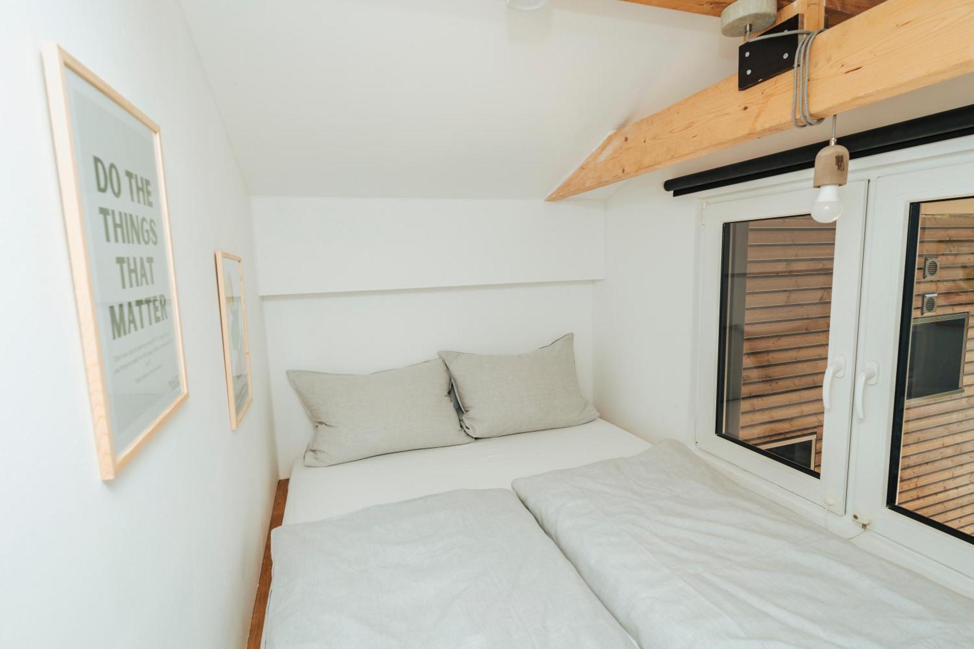 Modernes Tinyhouse Trailer Cabins Am Waldrand - Mit Seezugang Eging Esterno foto
