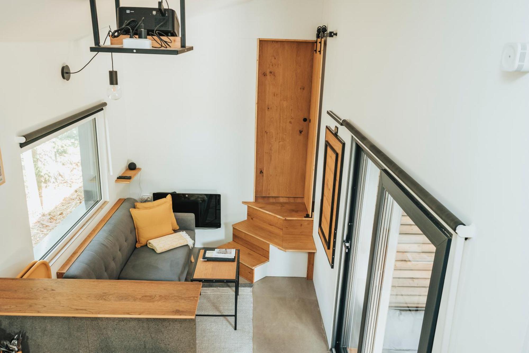 Modernes Tinyhouse Trailer Cabins Am Waldrand - Mit Seezugang Eging Esterno foto