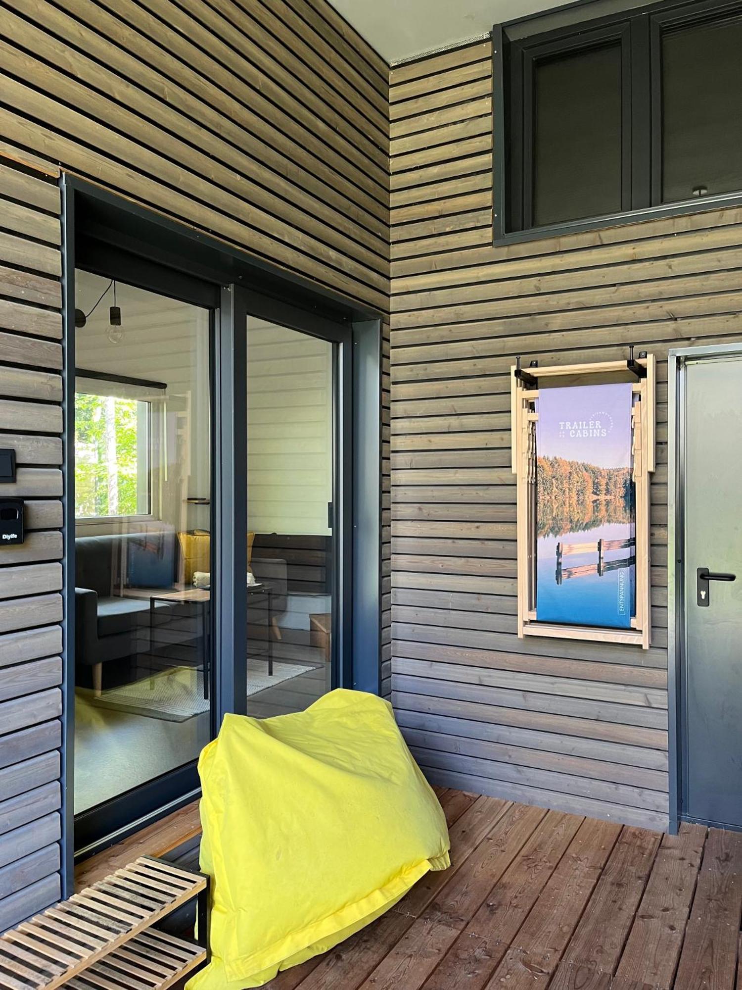 Modernes Tinyhouse Trailer Cabins Am Waldrand - Mit Seezugang Eging Esterno foto