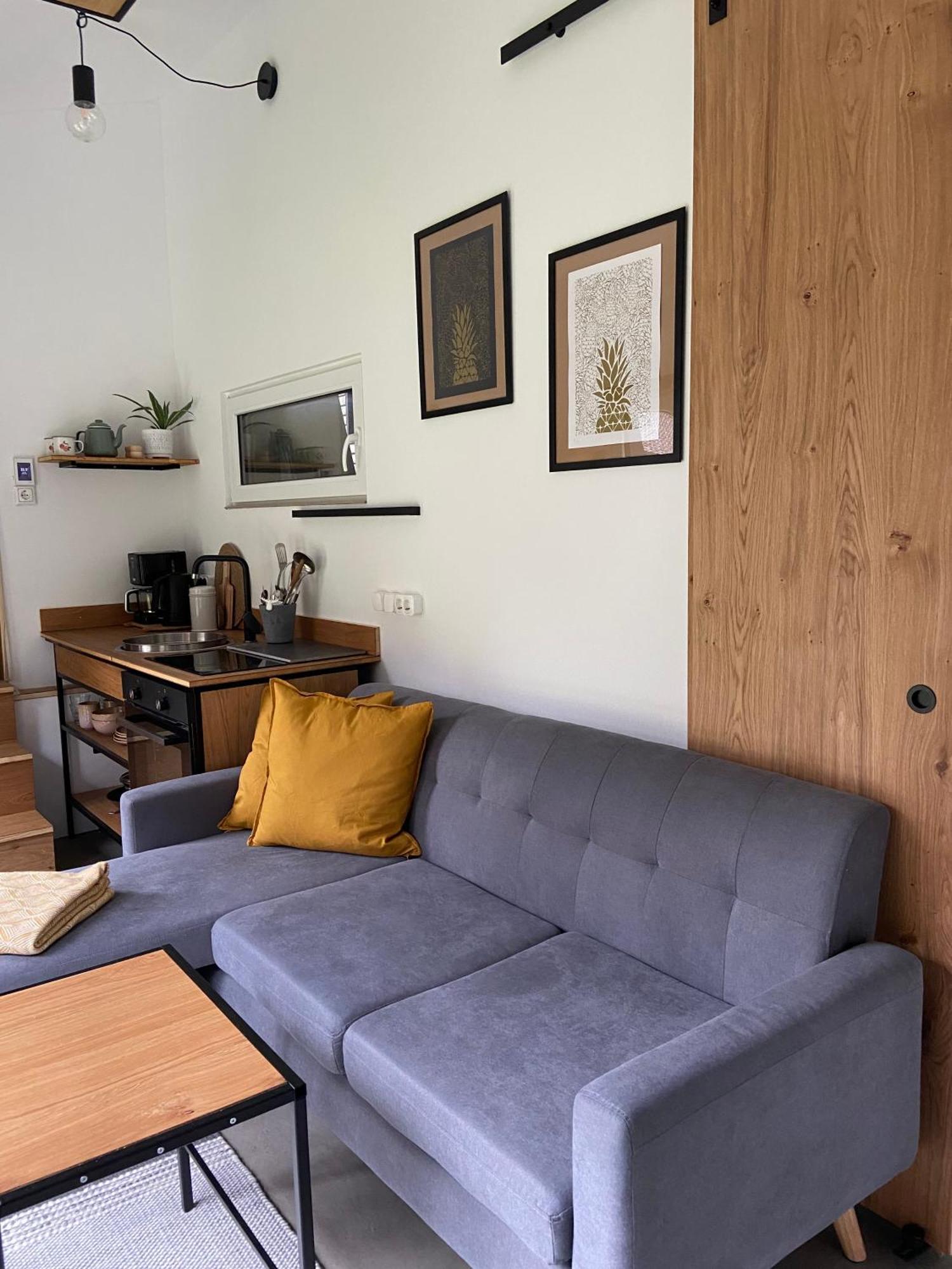 Modernes Tinyhouse Trailer Cabins Am Waldrand - Mit Seezugang Eging Esterno foto