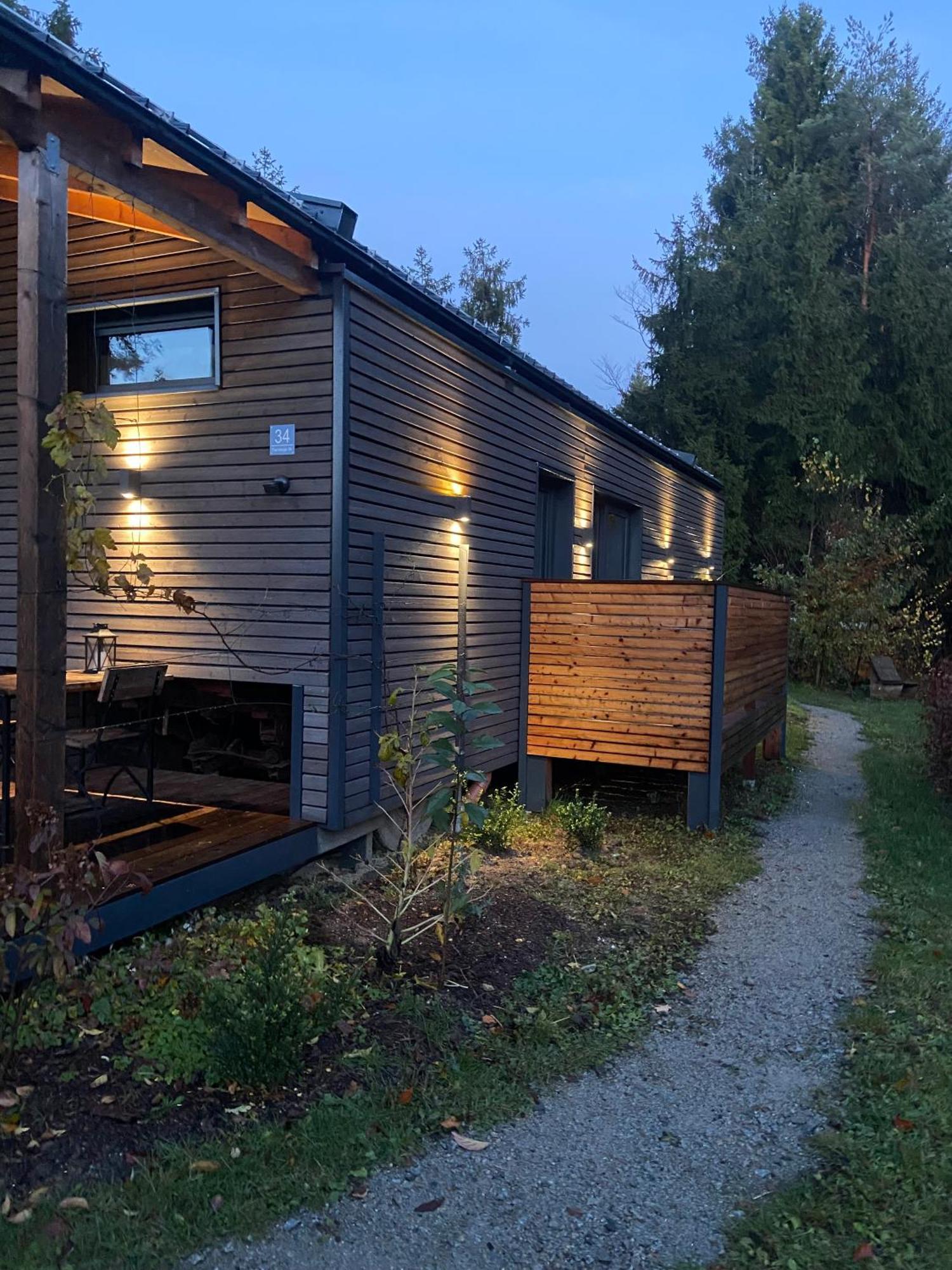 Modernes Tinyhouse Trailer Cabins Am Waldrand - Mit Seezugang Eging Esterno foto