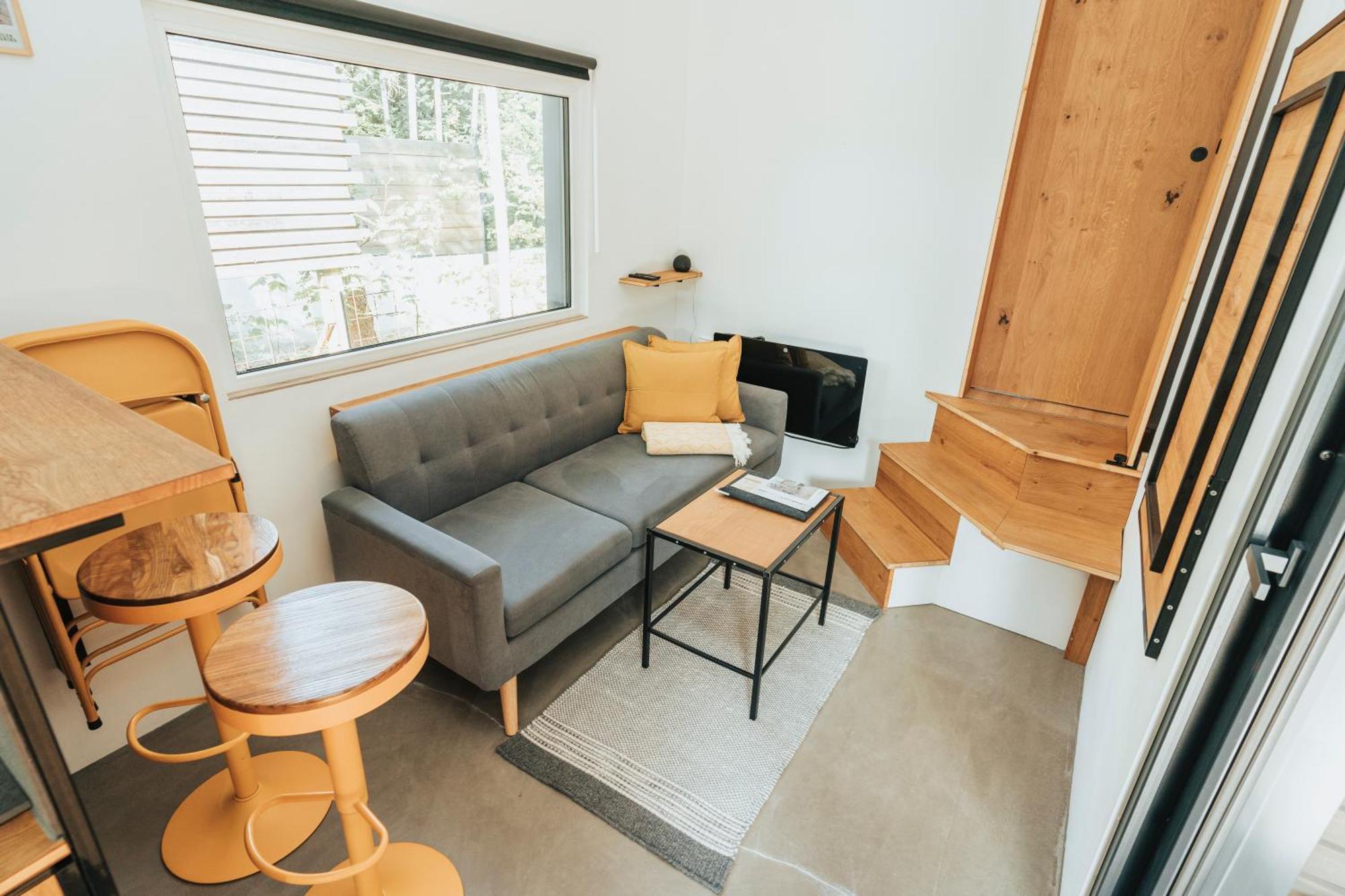 Modernes Tinyhouse Trailer Cabins Am Waldrand - Mit Seezugang Eging Esterno foto