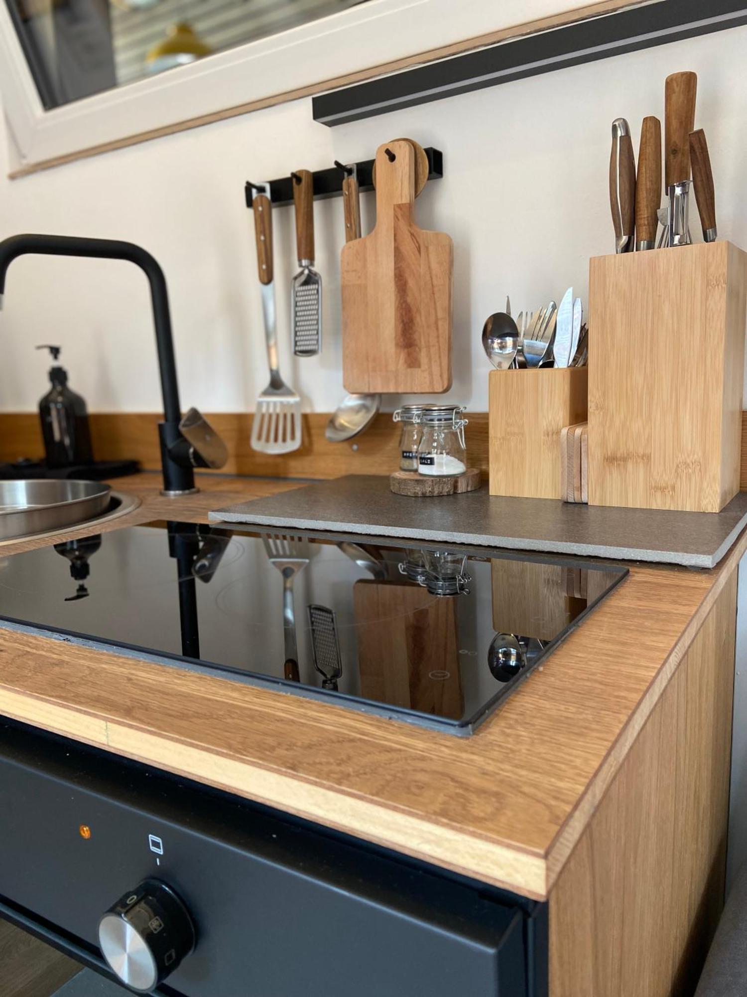 Modernes Tinyhouse Trailer Cabins Am Waldrand - Mit Seezugang Eging Esterno foto